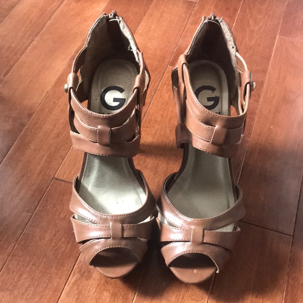Guess brown heels